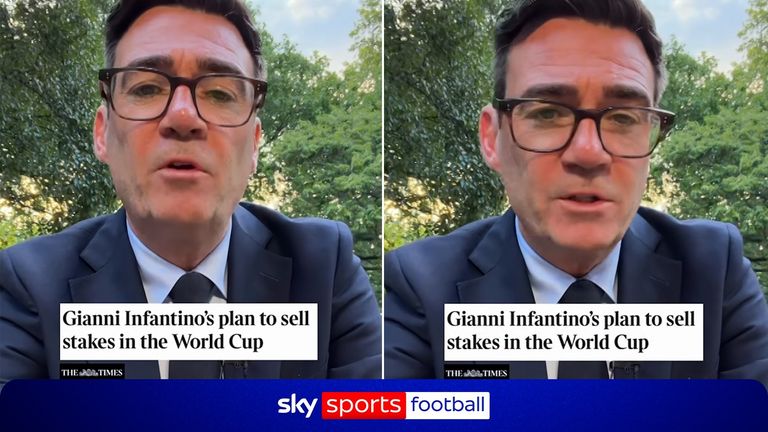 世界杯:国际足联主席詹尼·因凡蒂诺提出3000万英镑激励,促使成员支持有争议的私人投资计划